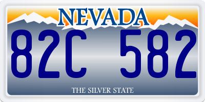 NV license plate 82C582