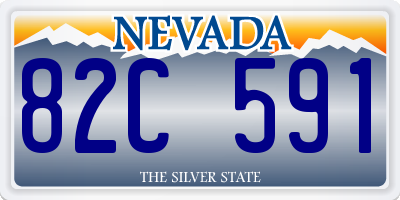 NV license plate 82C591