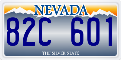 NV license plate 82C601