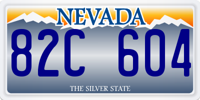 NV license plate 82C604