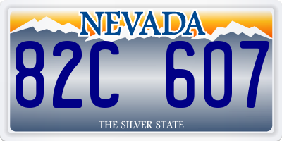 NV license plate 82C607