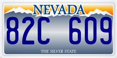 NV license plate 82C609