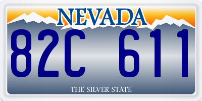 NV license plate 82C611