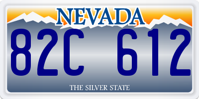 NV license plate 82C612