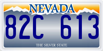 NV license plate 82C613