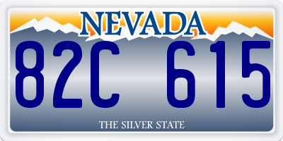 NV license plate 82C615