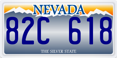 NV license plate 82C618
