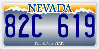 NV license plate 82C619