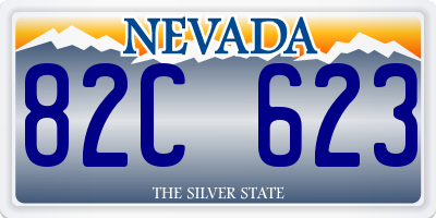 NV license plate 82C623