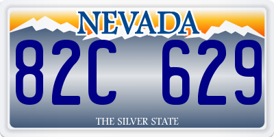 NV license plate 82C629