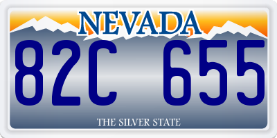 NV license plate 82C655