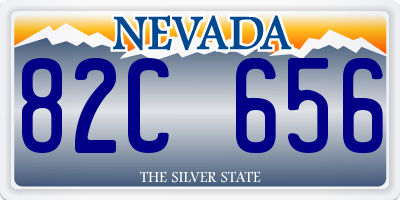 NV license plate 82C656