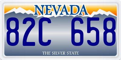 NV license plate 82C658