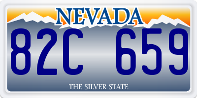 NV license plate 82C659