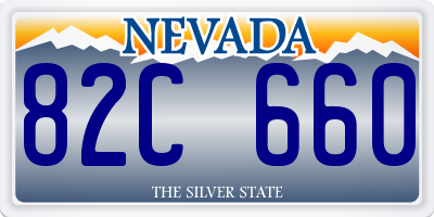 NV license plate 82C660