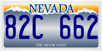 NV license plate 82C662