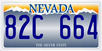 NV license plate 82C664