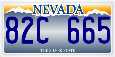 NV license plate 82C665