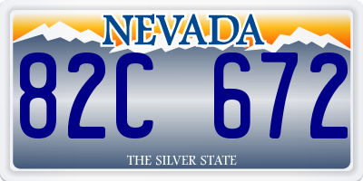 NV license plate 82C672