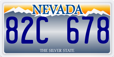 NV license plate 82C678