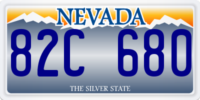 NV license plate 82C680