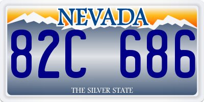 NV license plate 82C686