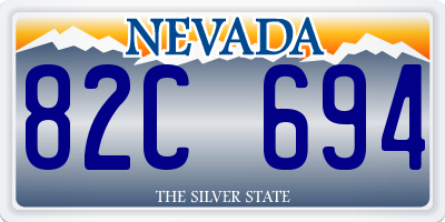 NV license plate 82C694