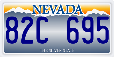 NV license plate 82C695