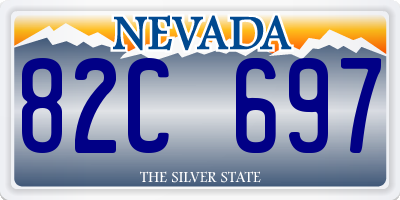 NV license plate 82C697