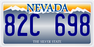 NV license plate 82C698