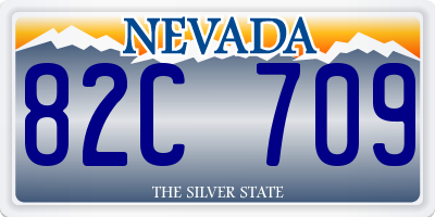 NV license plate 82C709