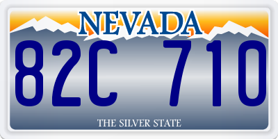 NV license plate 82C710