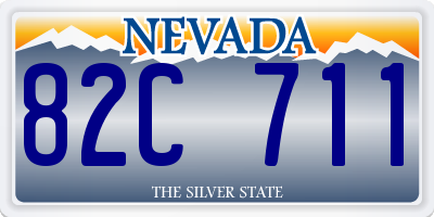 NV license plate 82C711