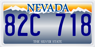 NV license plate 82C718