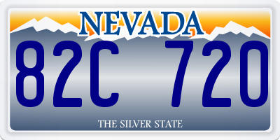 NV license plate 82C720