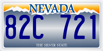 NV license plate 82C721