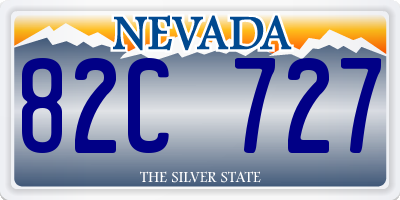 NV license plate 82C727