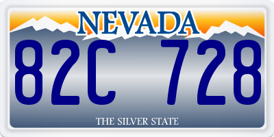 NV license plate 82C728