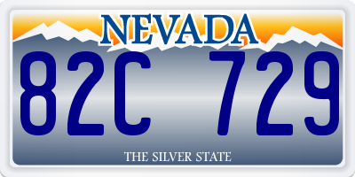 NV license plate 82C729