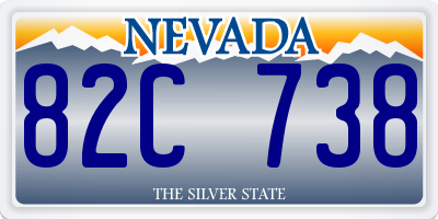 NV license plate 82C738