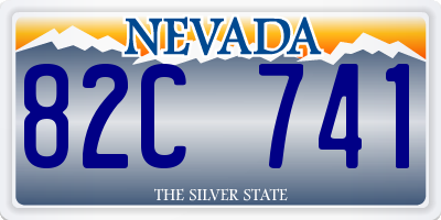NV license plate 82C741
