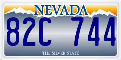 NV license plate 82C744