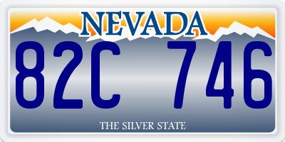 NV license plate 82C746
