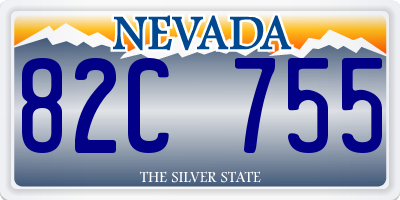 NV license plate 82C755