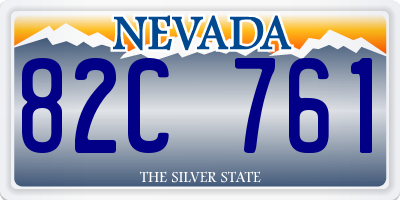 NV license plate 82C761