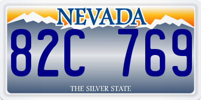 NV license plate 82C769
