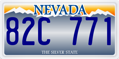 NV license plate 82C771