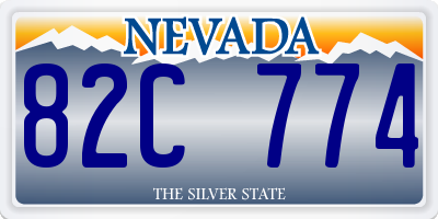 NV license plate 82C774