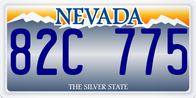 NV license plate 82C775