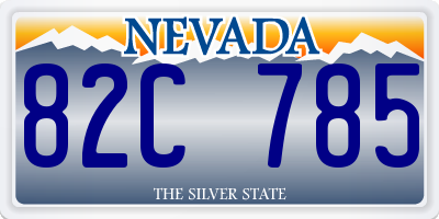 NV license plate 82C785